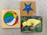  3 Wooden Peg Puzzles