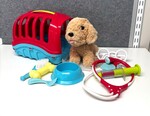 Pet/Vet Dog with Carrier Playset