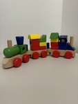 Wooden Train & Blocks