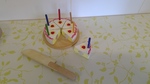 Wooden Birthday Cake