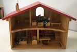Wooden Dolls House & Furniture