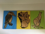 Puzzle - Koala, Kangaroo & Kookaburra x 3