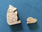 Wooden Bear & Snail Puzzle