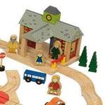 Wooden Train Set - Village