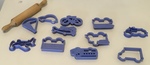 Play Dough Set - Blue Transport