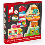 4 Vertical Vacation Puzzles