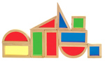 Wooden Rainbow Blocks