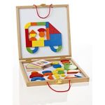 Magnetic Shapes in Wooden Case