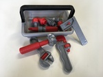 Grey and Red Tool Kit