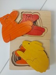 Teddy and Rabbit Layered Puzzles