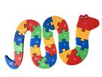 Wooden Snake - Alphabet Number Puzzle