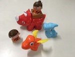 2255: Dinosaur and cave people play set