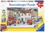 Busy Fire Brigade Puzzle 2x24pcs