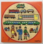 Wooden Trains Puzzle 18pcs