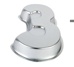 PARTY HIRE Cake Pan - Number 3