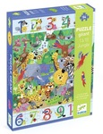 740: 1 to 10 Jungle Giant Puzzle 54pc
