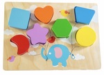 1634: Flying Balloon Chunky Shape Puzzle