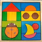 Ladybug/Car/Coloured Shapes Puzzle