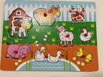 Farm Animals Peg Puzzle