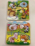 Two Animal Peg Puzzles