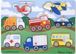 Vehicles Wooden Peg Puzzle