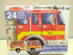 Giant Fire Truck Floor Puzzle