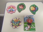 4 insect garden knob puzzles