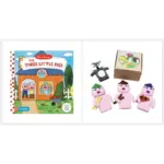 3 Little  Pigs puppets & books