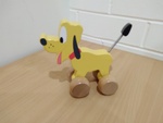 Yellow Dog push toy