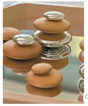 Wooden and mirrored pebble kit