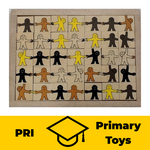 Gingerbread Men Handholding Puzzle