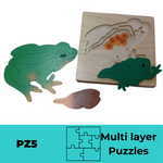 Layered Frog Puzzle