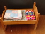 Dolls Bed with bedding