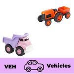 Tractor and Dump Truck Set