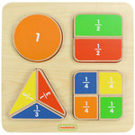 Geometric Fraction Board Puzzle