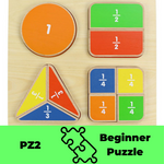 Geometric Fraction Board Puzzle
