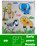African Animals Peg Puzzle