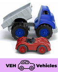 Flatbed Truck & Race Car