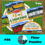 Trains Linking Floor Puzzle