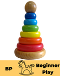 Wooden Rainbow Tower Stacker