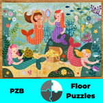 Mermaid Friends Floor Puzzle