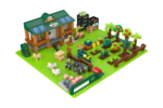 4146: Box of Woolworths Farm Lego