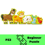 Hape numbers & farm animal parade puzzle