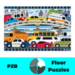 3638: Emergency Vehicles Floor Puzzle
