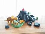 Playmobil Triceratops & Erupting Volcano