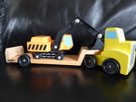 Truck Trailer and Excavator