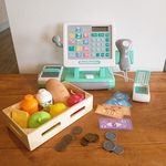 Electronic cash register with money & food