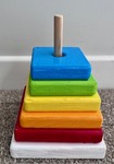 135: Wooden Rainbow Stacker 