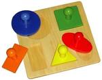 Large Wooden Shape Peg Puzzle
