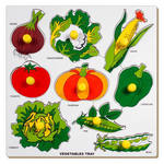 Wooden Lift Out Vegetable Puzzle